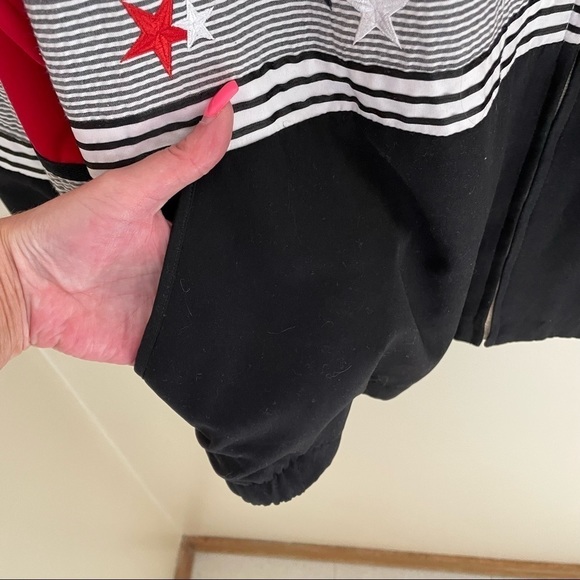 🎀 Allison Daley bomber style Jacket, Star detail and strips, Size 18 - Picture 6 of 9